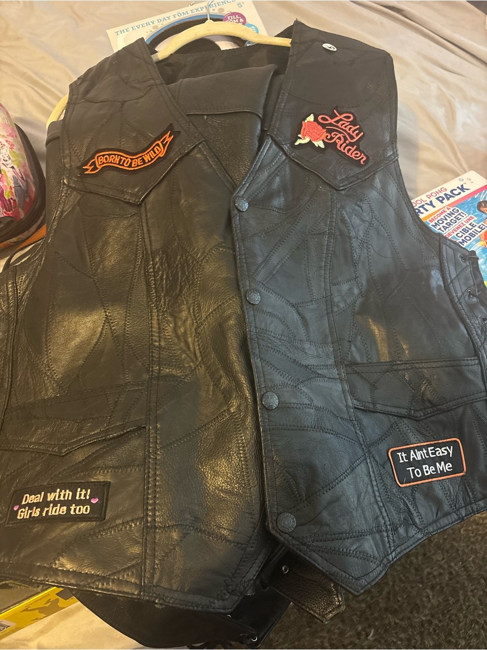 Plus size leather vest